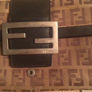 Fendi Bags - FENDI Canvas & Brown Leather Wallet Fendi Bags - FENDI Canvas & Brown Leather Wallet